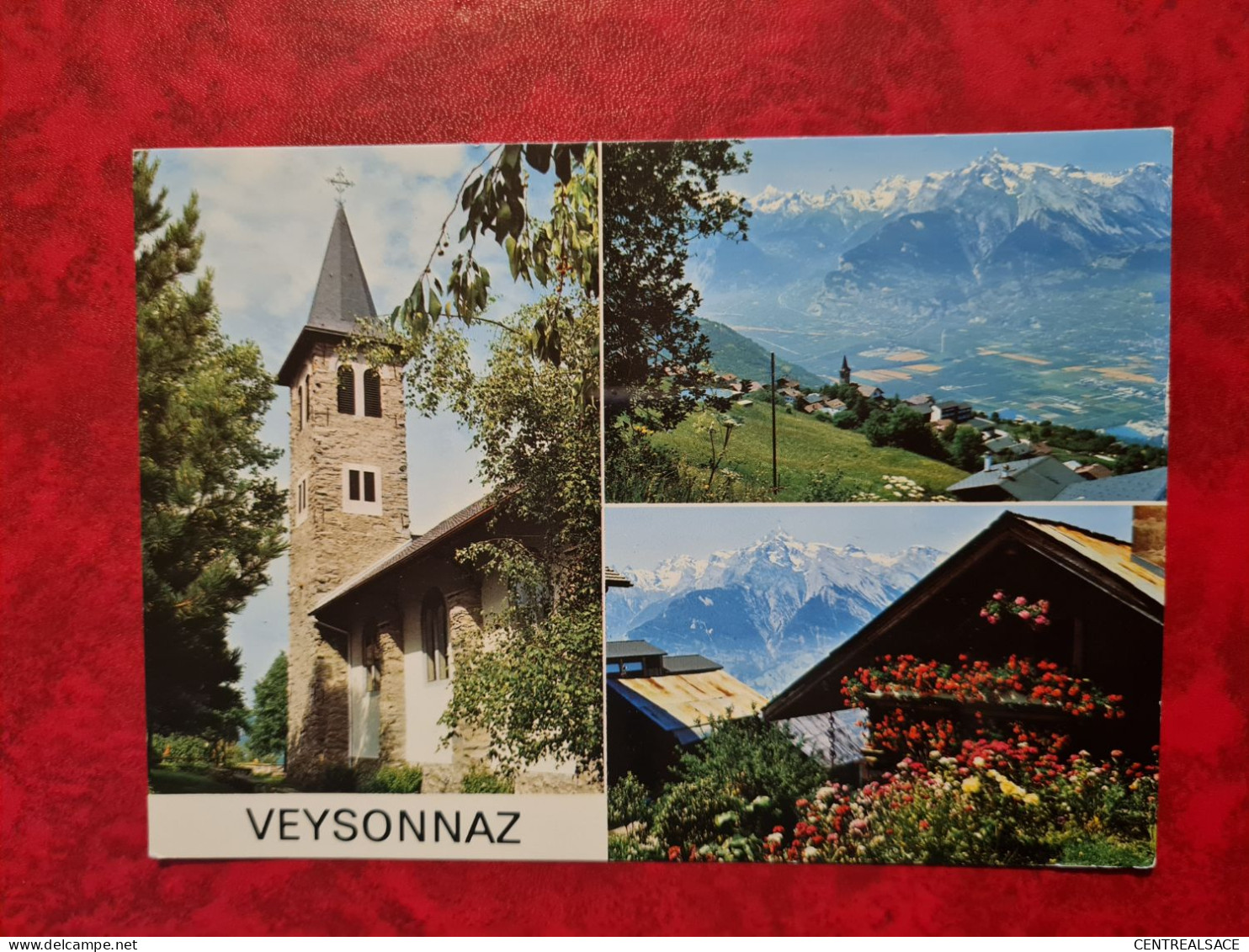 Carte SUISSE VALAIS VILLAGE DE VEYSONNAZ - Veysonnaz