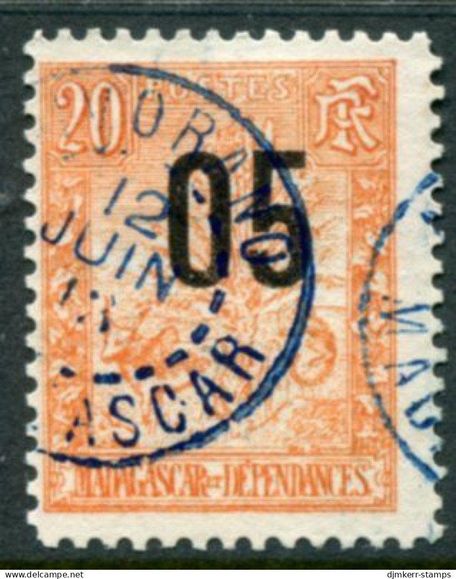 MADAGASCAR 1912 Surcharge 5 On 20 C. Used.  Yv. 116; SG 75 - Usati