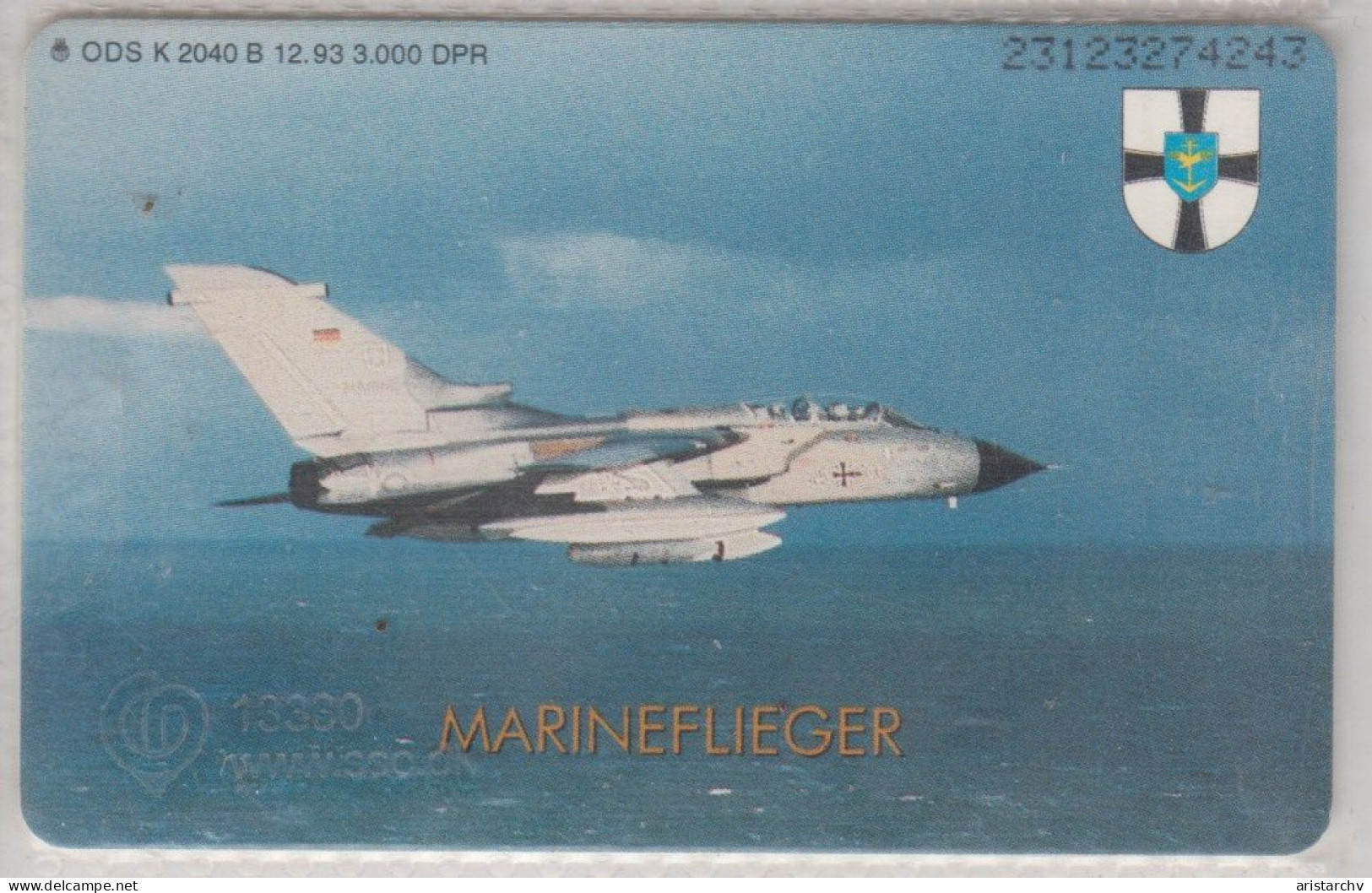GERMANY 1993 PLANE NAVAL AVIATION MARINEFLIEGER - Aerei