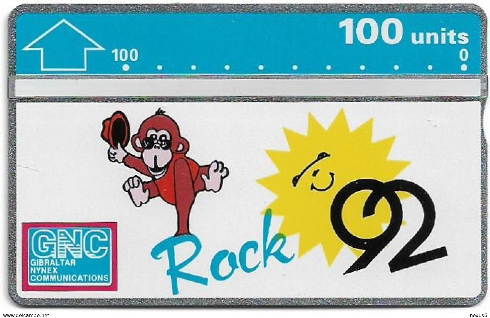 Gibraltar - GNC - L&G - Rock '92 - 204A - 04.1992, 100Units, 20.000ex, Mint - Gibraltar