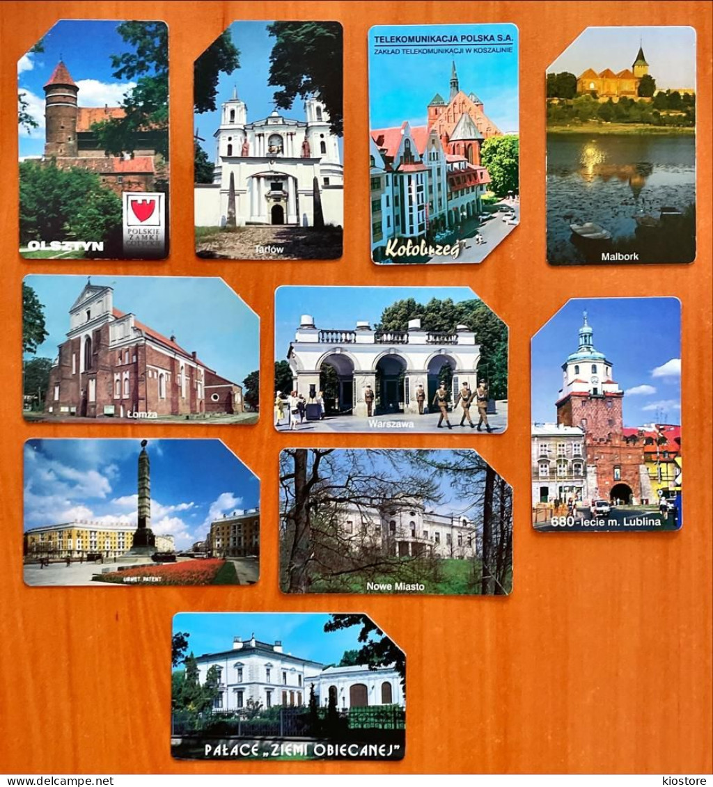 10 Different Phonecards For Collection (different Cities) - Paysages