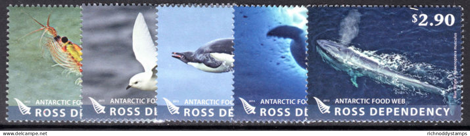 Ross Dependency 2013 Antarctic Food Web Unmounted Mint. - Unused Stamps