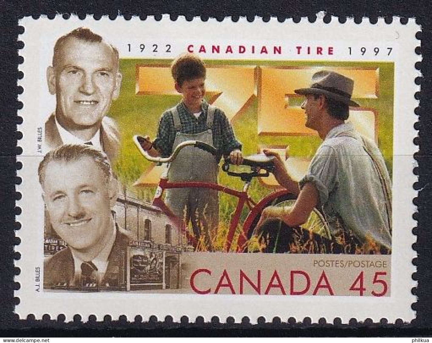 MiNr. 1614 Kanada (Dominion) 1997, 3. März. 75 Jahre Firma Für Autozubehör „Canadian Tire Corporat - Postfrisch/**/MNH - Nuevos