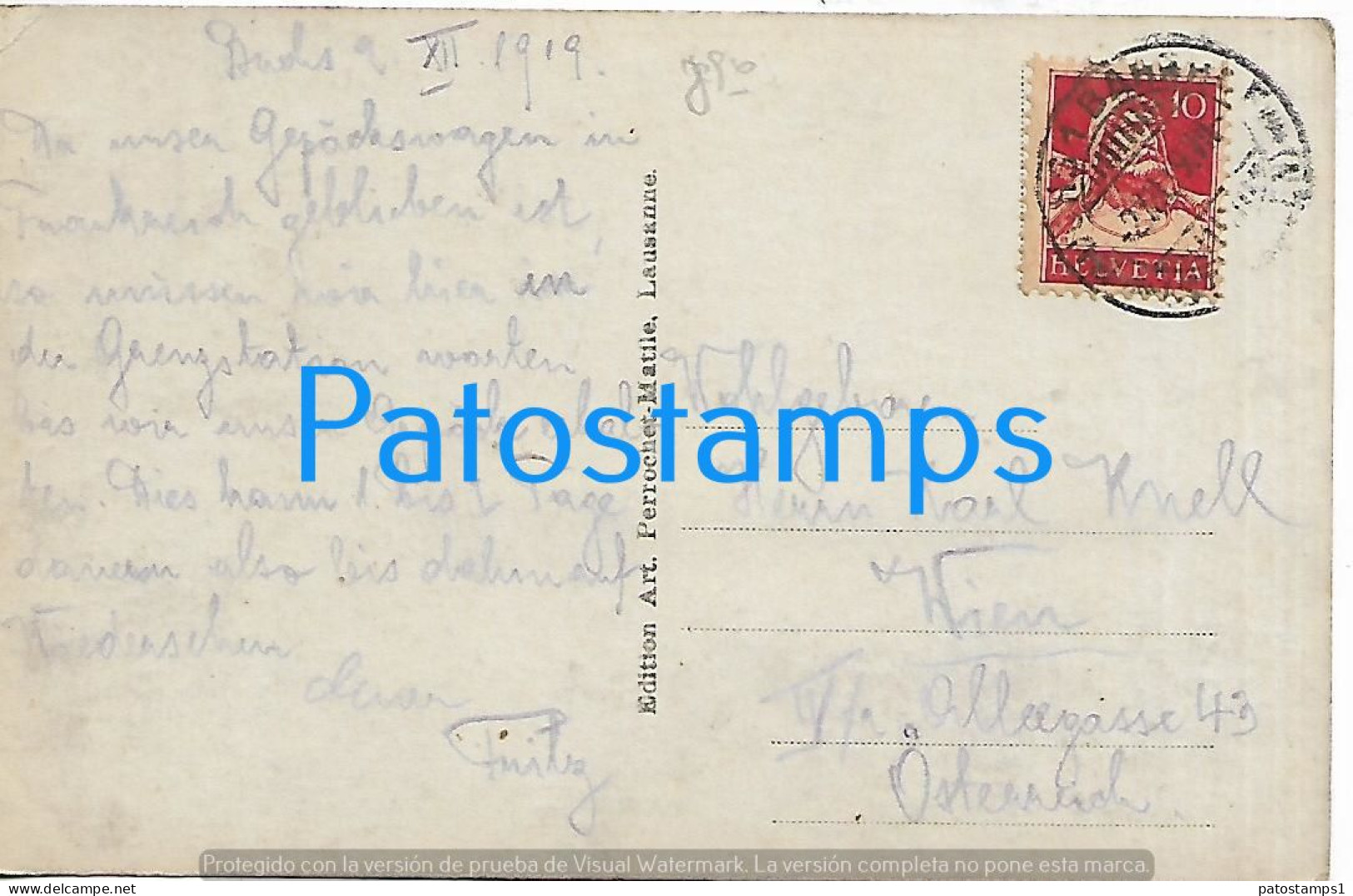 209711 SWITZERLAND BUCHS STATION TRAIN STREET CIRCULATED TO AUSTRIA POSTAL POSTCARD - Buchs