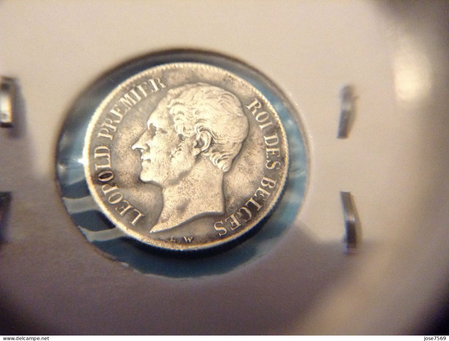 België Leopold I  20 Cent 1853 LW Zilver. (Morin 59a) - 20 Cents