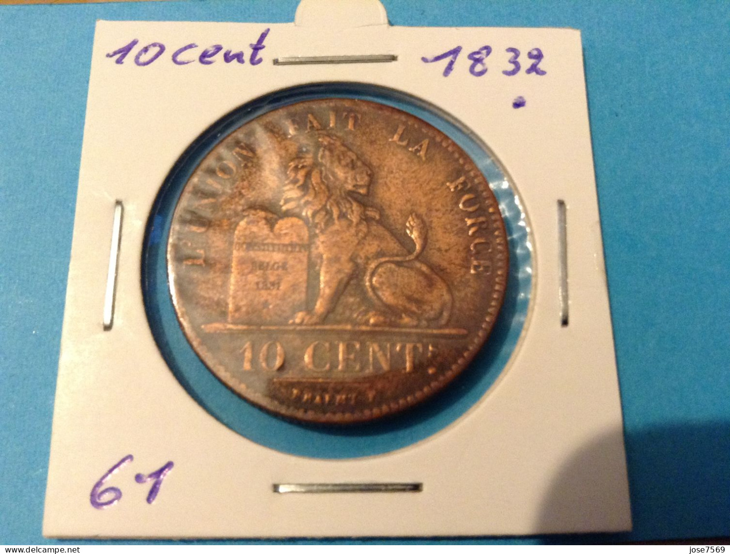België Leopold I  10 Cent 1832 Met Punt. (Morin 61) - 10 Cent