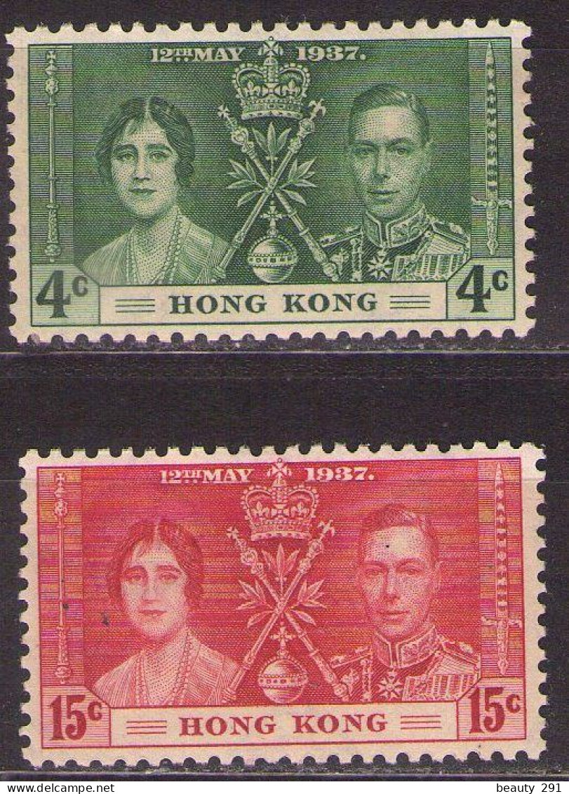 HONG KONG Mi 136-137 MH* - Unused Stamps