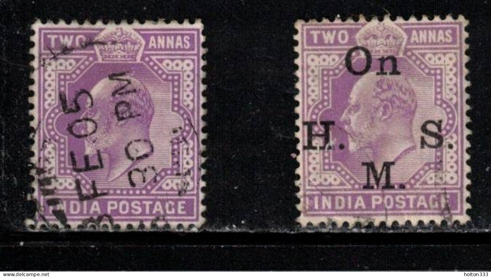 INDIA Scott # 63, O40 Used - KEVII - Hinge Remnant - 1902-11 Koning Edward VII