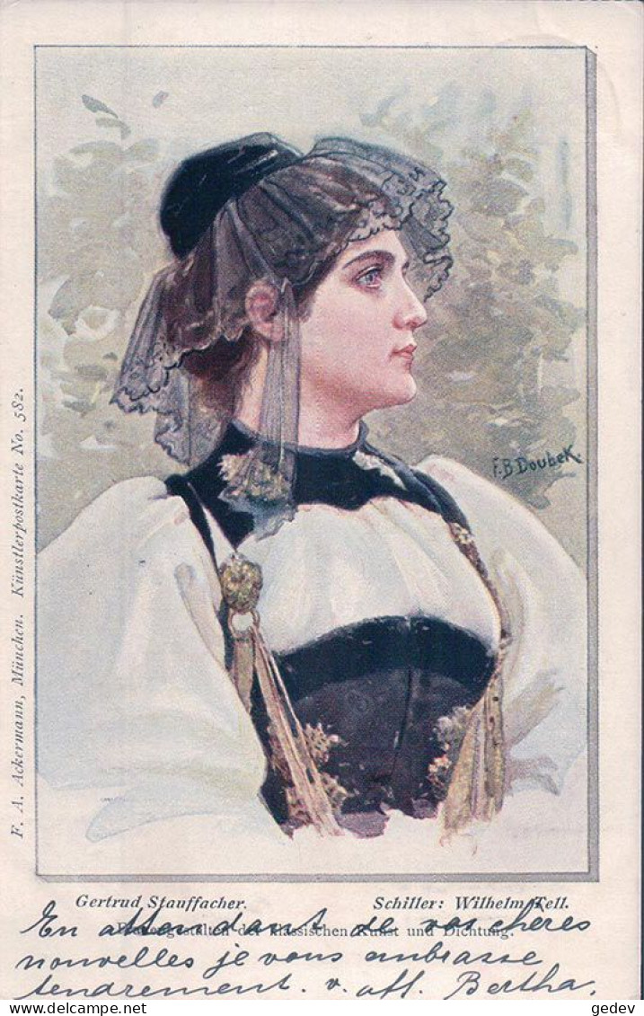 F.B. Doubek Illustrateur, Gertrud Stauffacher (1.5.1899) - Doubek, F.