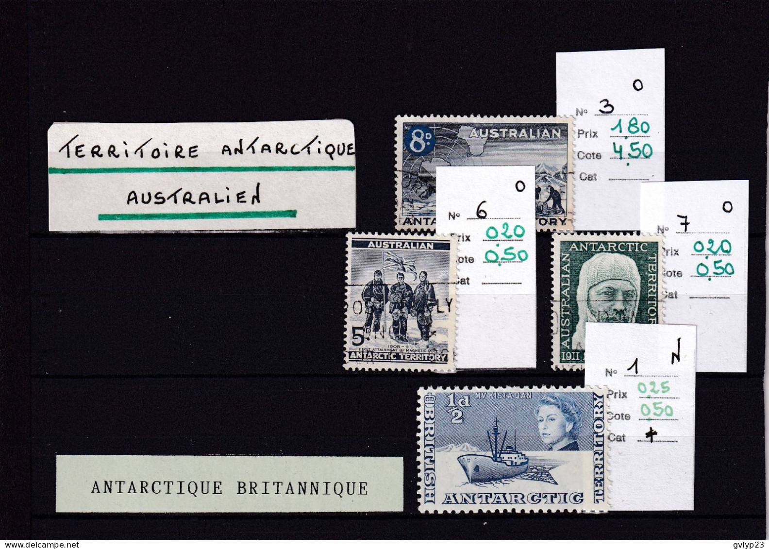 UN LOT DE 4 TIMBRES NEUFS*, OBLITéRéS - Collections, Lots & Series