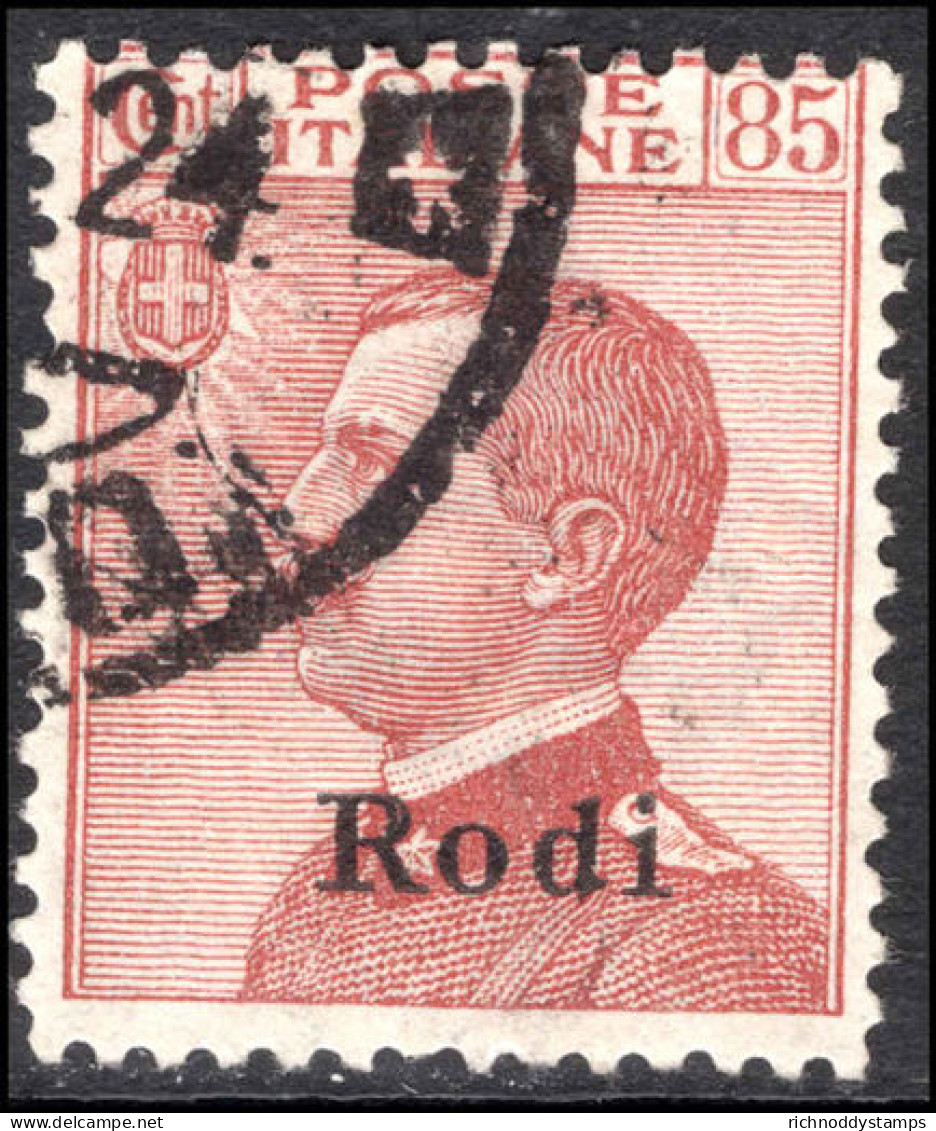 Rodi 1916-24 85c Red-brown Fine Used. - Egée (Rodi)