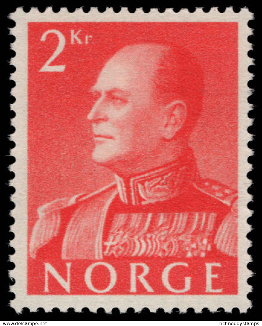 Norway 1959 2kr Red Ordinary Paper Unmounted Mint. - Neufs