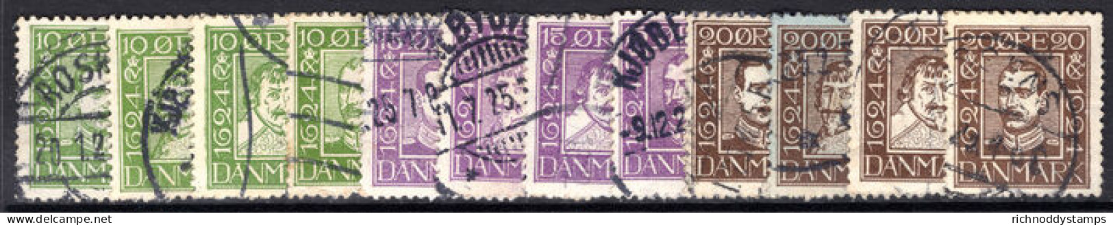 Denmark 1924 Danish Post Set Fine Used. - Gebruikt