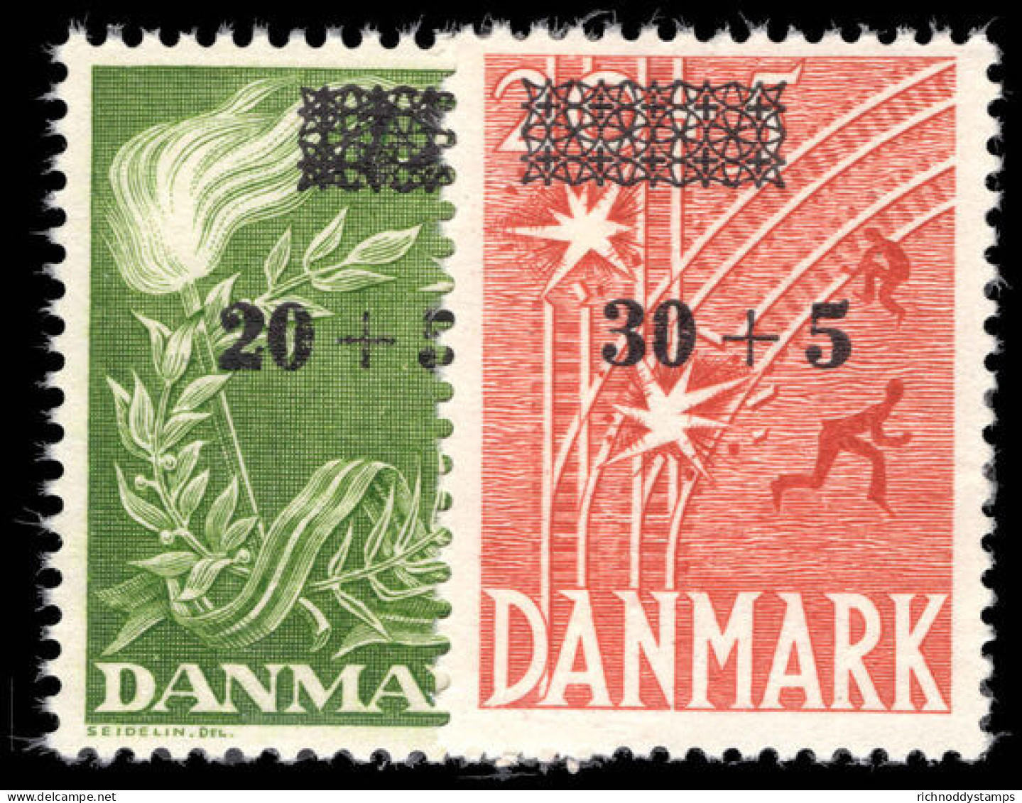 Denmark 1955 Liberty Fund Unmounted Mint. - Unused Stamps