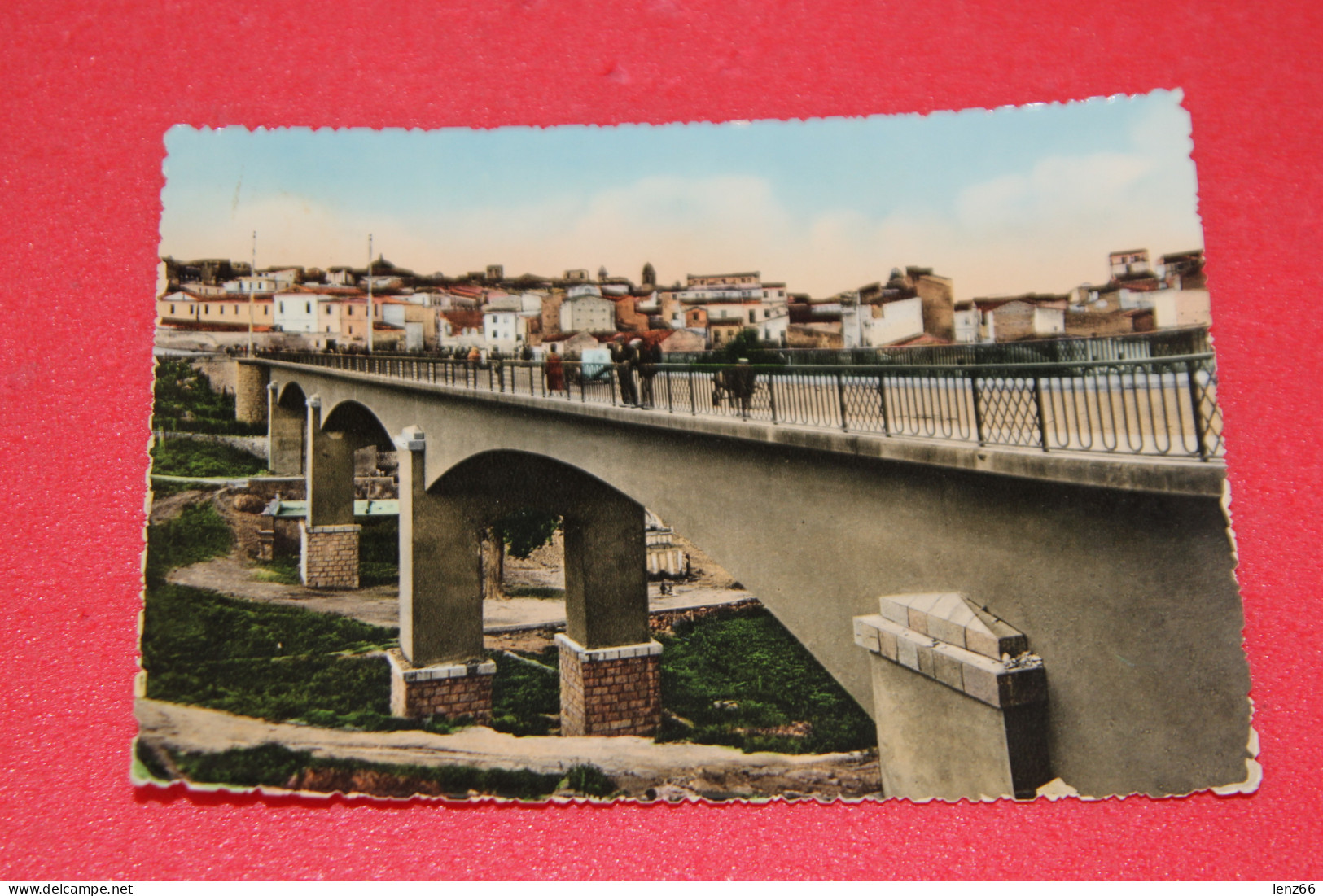 Sassari Ponte Rosella + Timbro Targhetta Visitate La Sardegna 1955 - Otros & Sin Clasificación