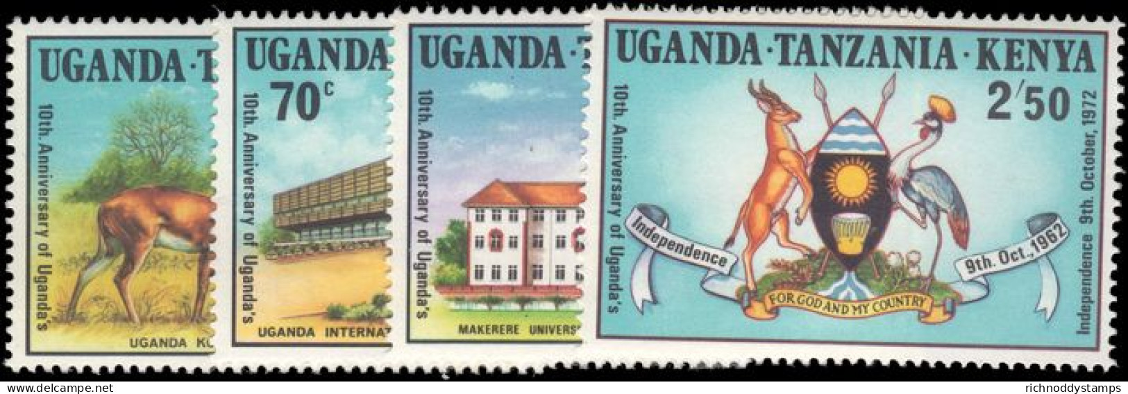 Kenya Uganda & Tanganyika 1972 Ugandan Independence Unmounted Mint. - Kenya, Ouganda & Tanzanie