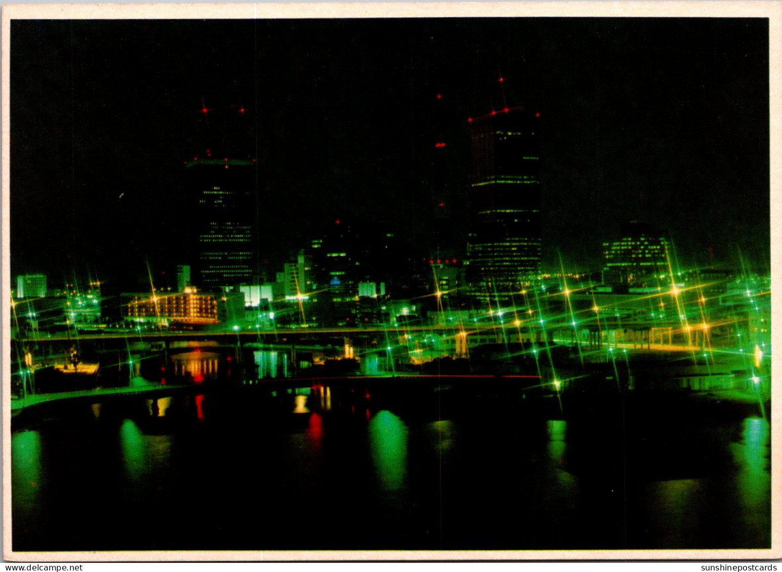 Florida Tampa Skyline At Night - Tampa