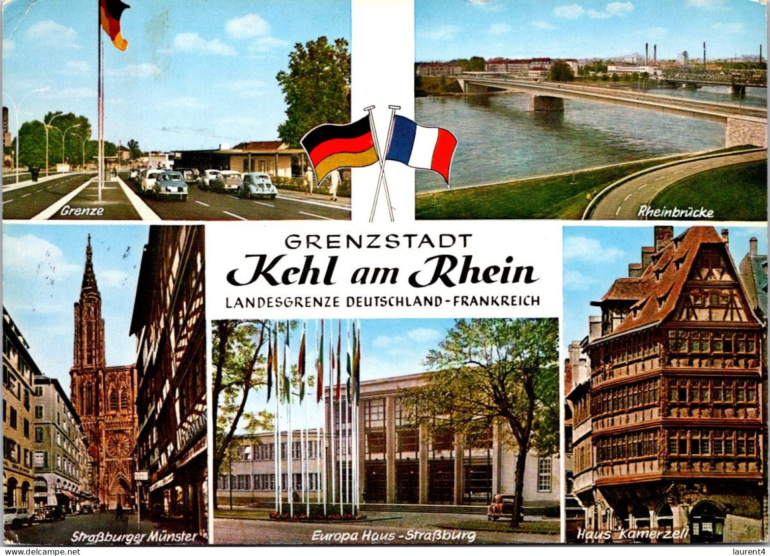 9-7-2023 (1 S 43) Germany / France (posted 1974 And RTS - Return To Sender) - Kehl Am Rhein (border) - Douane