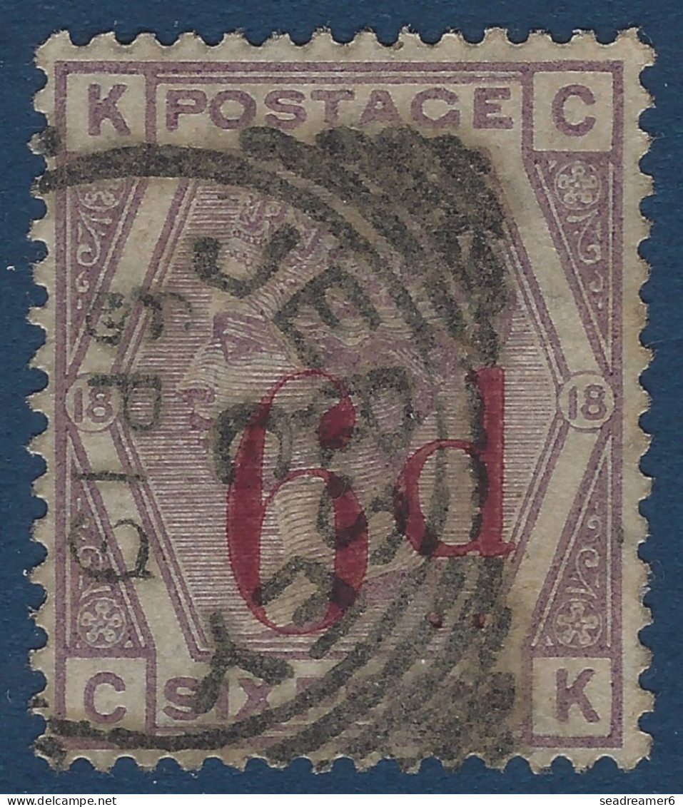 Grande Bretagne N°75 6d/6P Violet (PL18_KC/CK) Oblitéré Dateur De JERSEY Rare & TTB - Oblitérés