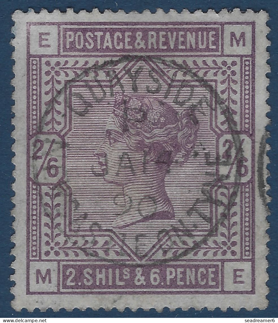 Grande Bretagne N°86 2 Shilling & 6 Pence Violet ( POS EM/ME) Oblitéré Dateur " QAYSIDE NEWCASTLE-ON-TYNE " SUPERBE - Used Stamps