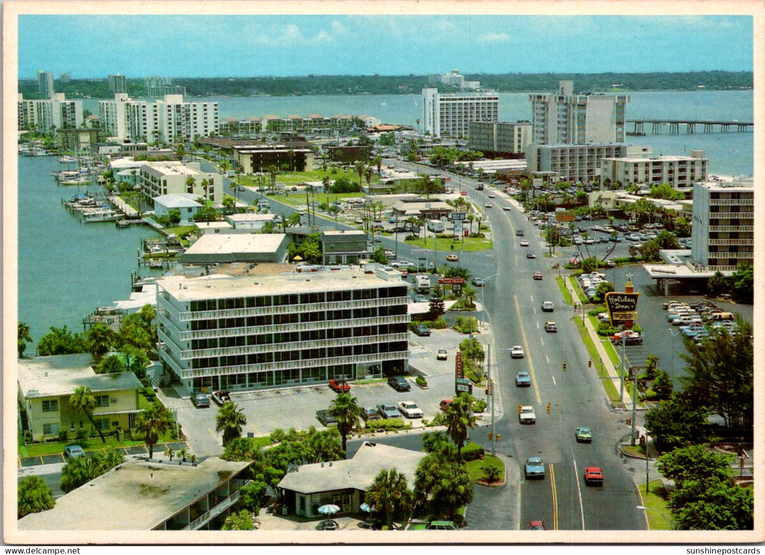 Florida Clearwater Beach Looking South Alon South Gulfview Boulevard - Clearwater