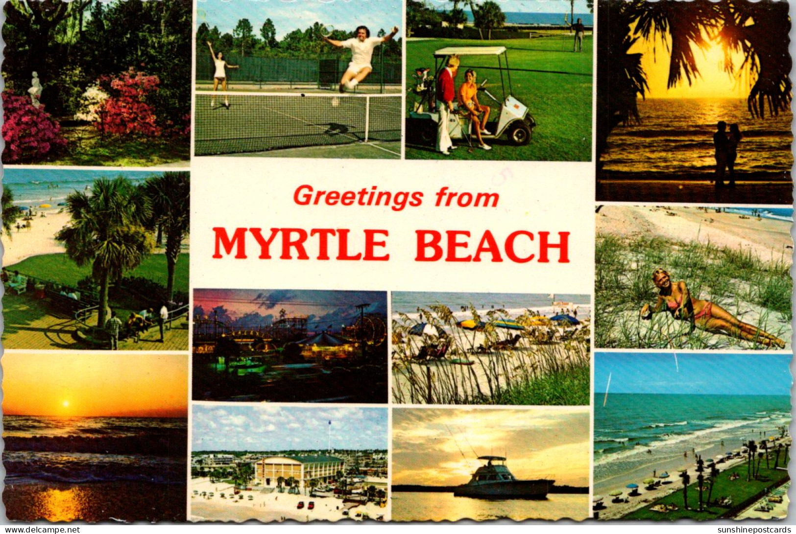 South Carolina Greetings From Myrtle Beach Multi View Of The Sun Fun Capitol 1978 - Myrtle Beach