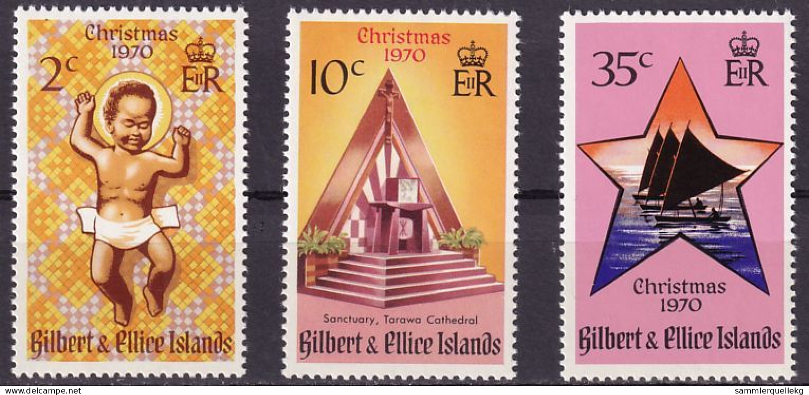 Gilbert Und Ellice Inseln 165 - 167 Postfrisch, Weihnachten (Nr. 1769) - Otros - Oceanía