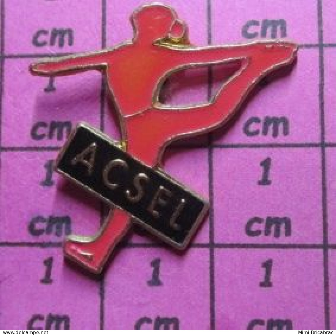 2619 Pin's Pins / Beau Et Rare / SPORTS / ACSEL GYMNASTIQUE FEMININE - Gymnastics