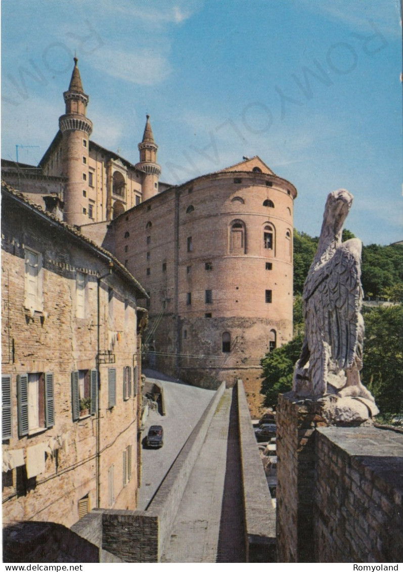 CARTOLINA  URBINO,MARCHE-I TORRICINI VISTI DA PORTA VALBONA-CULTURA,RELIGIONE,IMPERO ROMANO,BELLA ITALIA,NON VIAGGIATA - Urbino