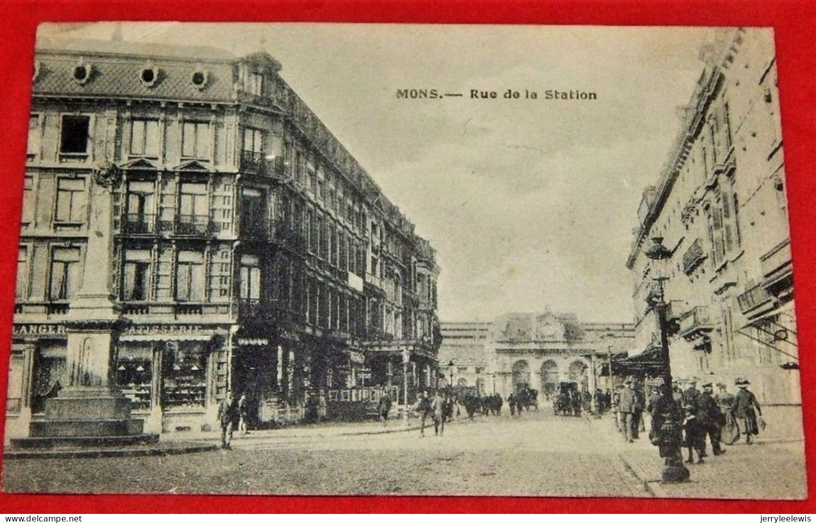 MONS  - Rue De La Station  -  1909     - - Mons