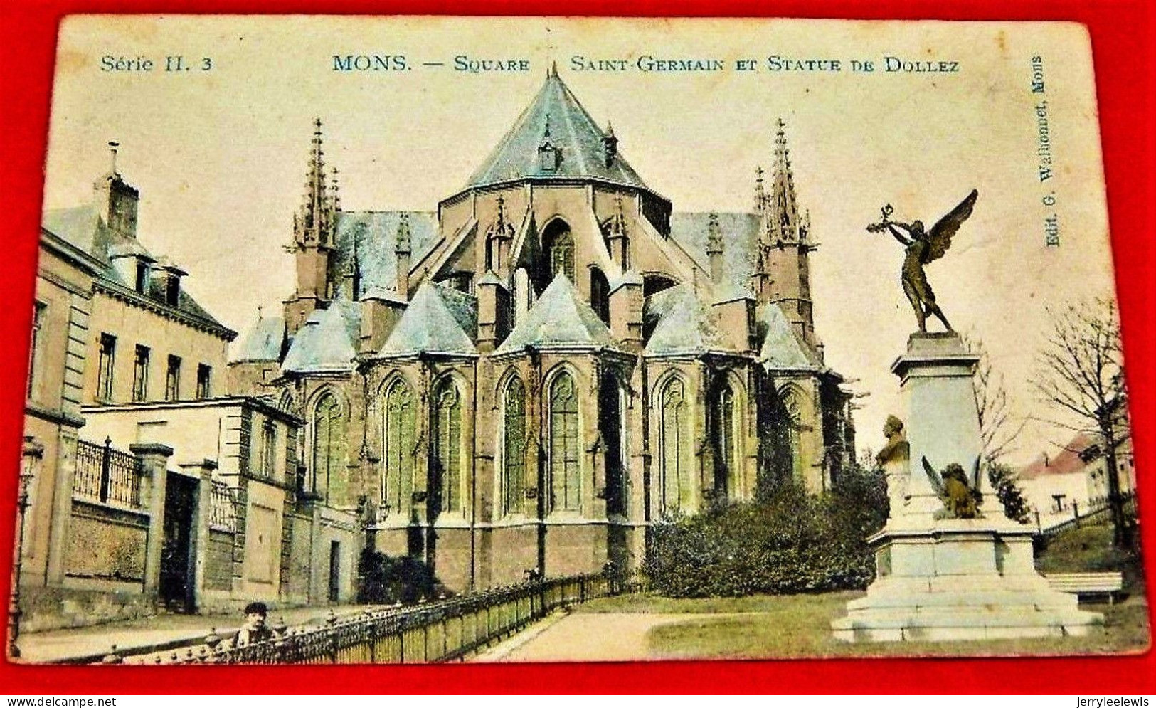 MONS  -  Square Saint Germain Et Statue De Dollez  -  1907 - Mons