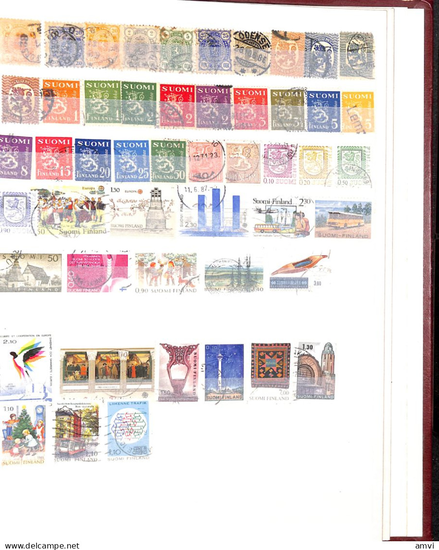 23-0611 Sam Collection De 50 Timbres Finlande Sans Album - Sammlungen