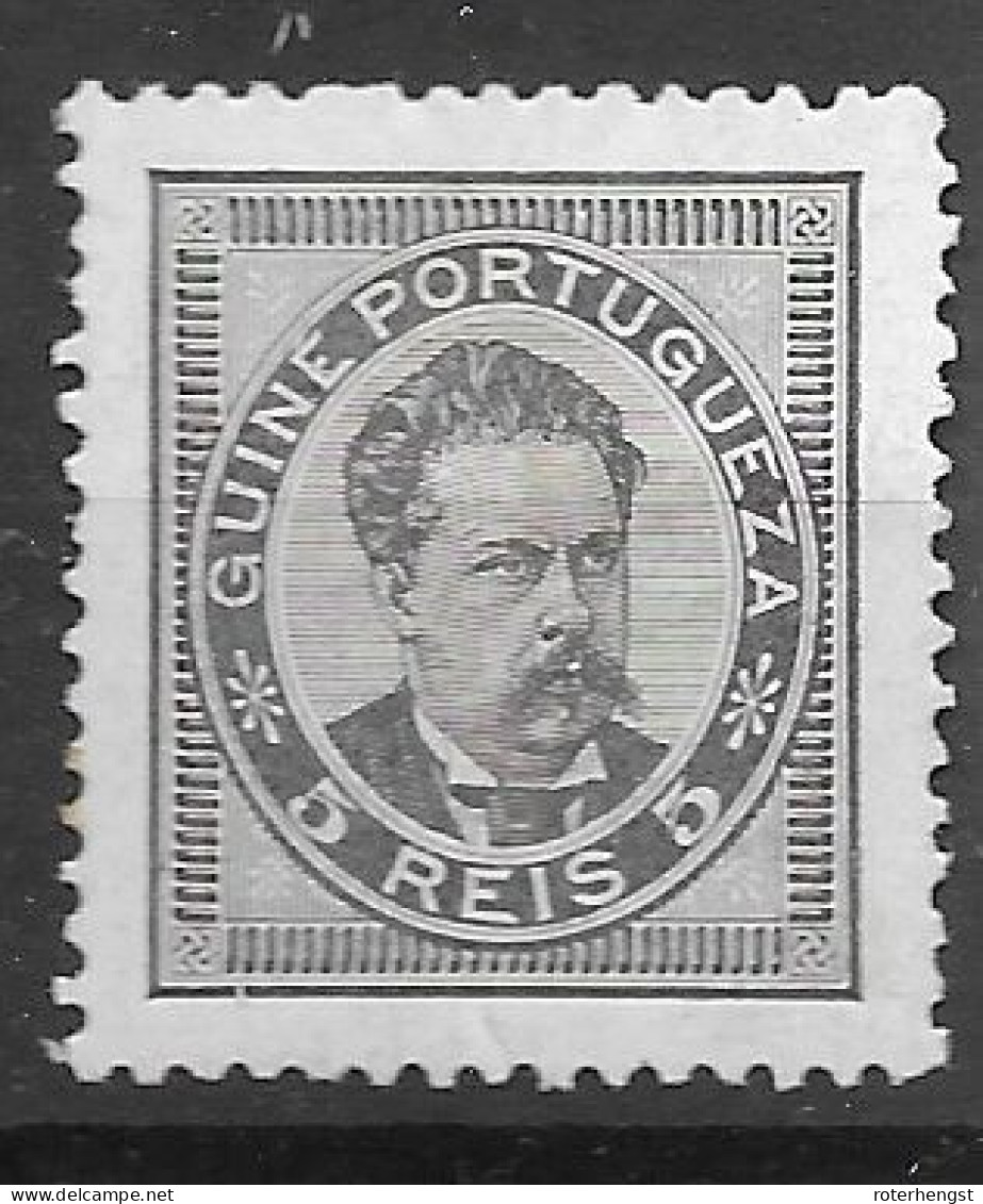 Portugal 1886 Mh * 5 Euros (stained Hinge Trace) - Nuovi