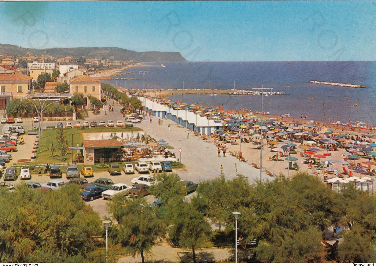 CARTOLINA  FANO,MARCHE-RIVIERA ADRIATICA-SPIAGGIA-MARE,SOLE,ESTATE,VACANZA,BARCHE A VELA,BELLA ITALIA,VIAGGIATA 1967 - Fano