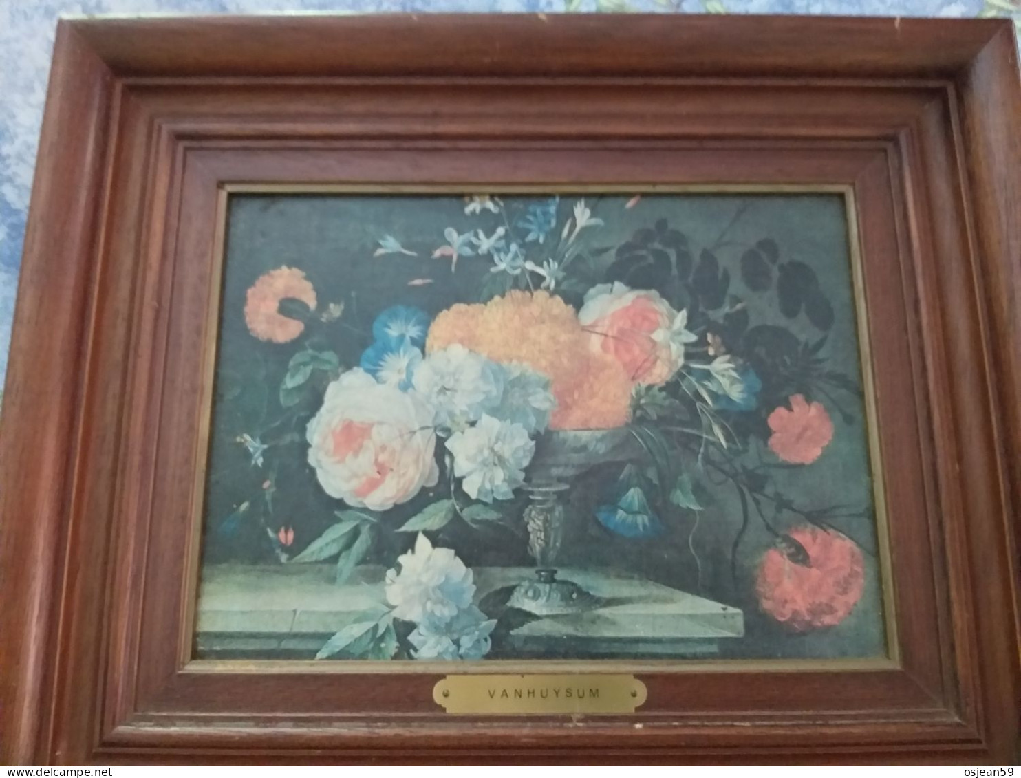 Reproduction Tableau Avec Fleurs Avec Vase. Vanhuysum . - Acryl