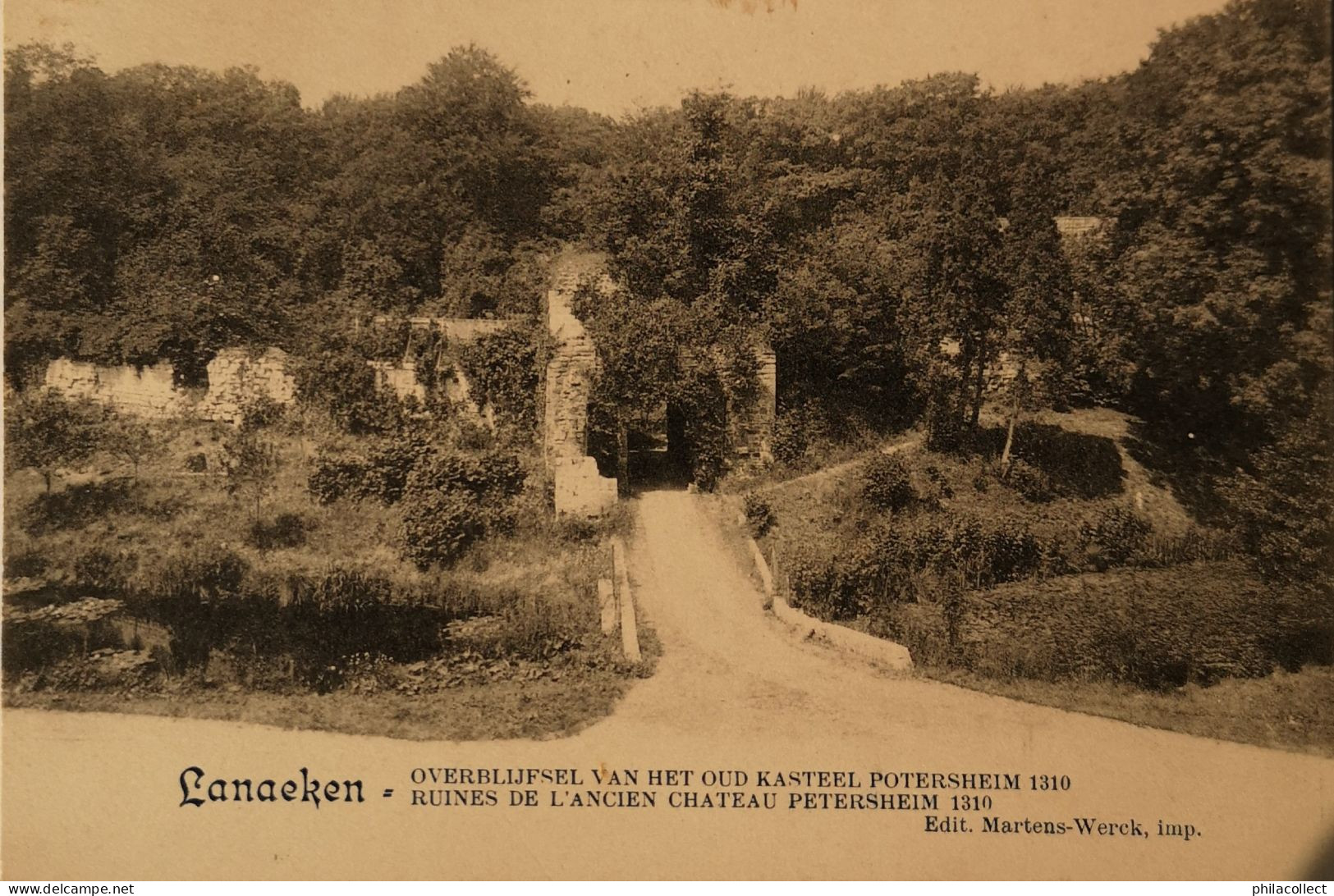 Lanaken - Lanaeken // Overblijfsel. Oud Kasteel Potersheim 19?? - Lanaken