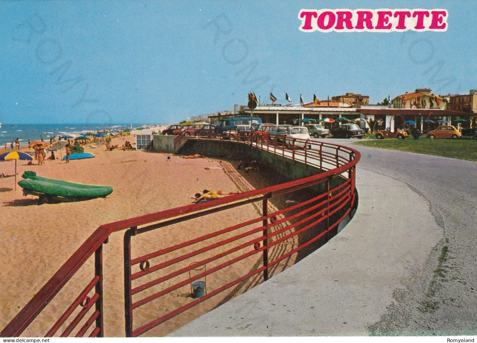 CARTOLINA  TORRETTE,FANO,MARCHE-RIVIERA ADRIATICA-MARE,SOLE,ESTATE,SPIAGGIA,VACANZA,BARCHE,BELLA ITALIA,VIAGGIATA 1979 - Fano