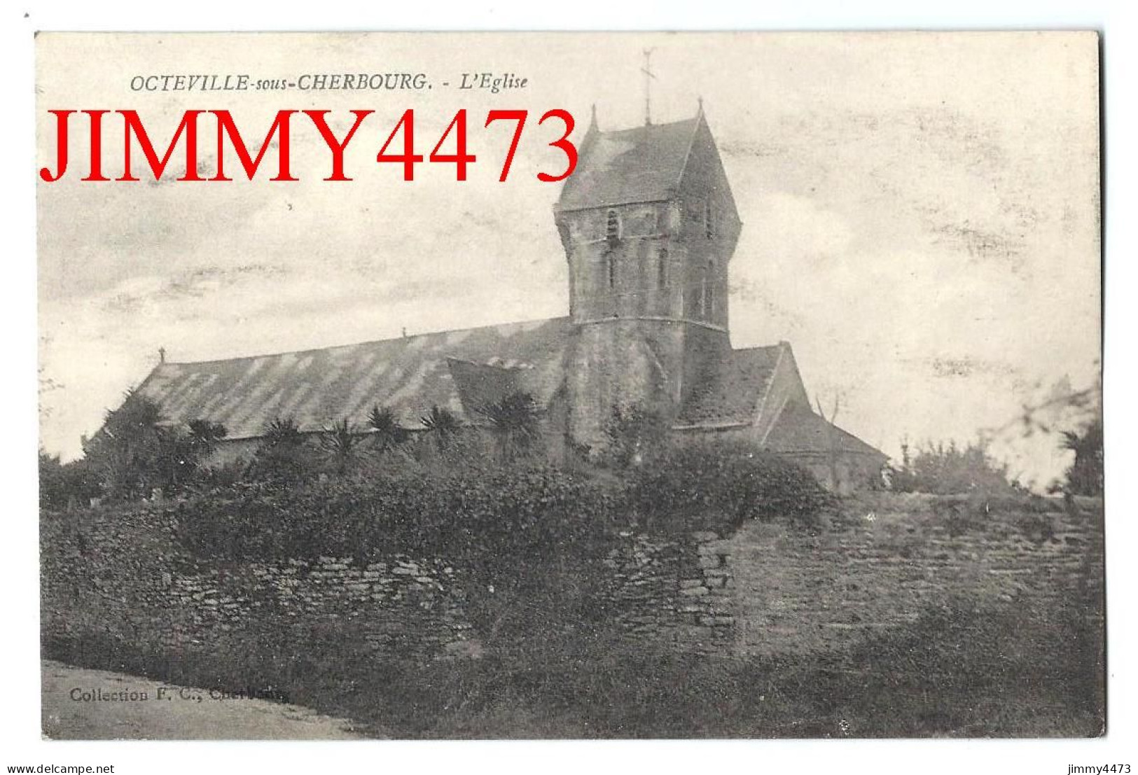CPA - OCTEVILLE-sous-CHERBOURG - L' Eglise - Coll. F. C.  Cherbourg - Octeville