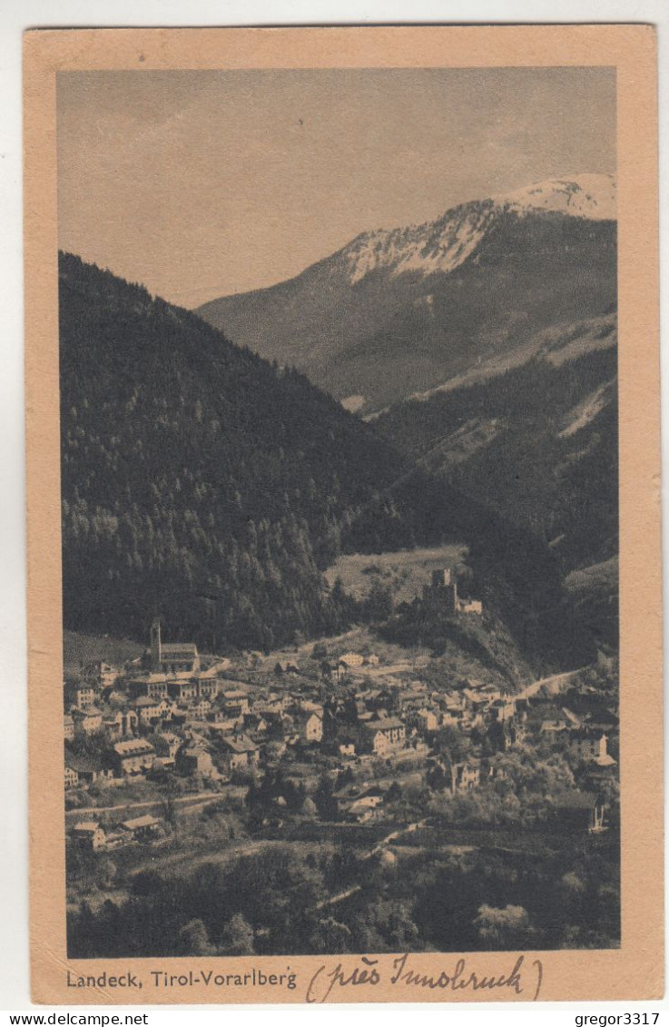 D1372) Landeck - Tirol - Vorarlberg - Häuser Alt ! 1946 - Landeck