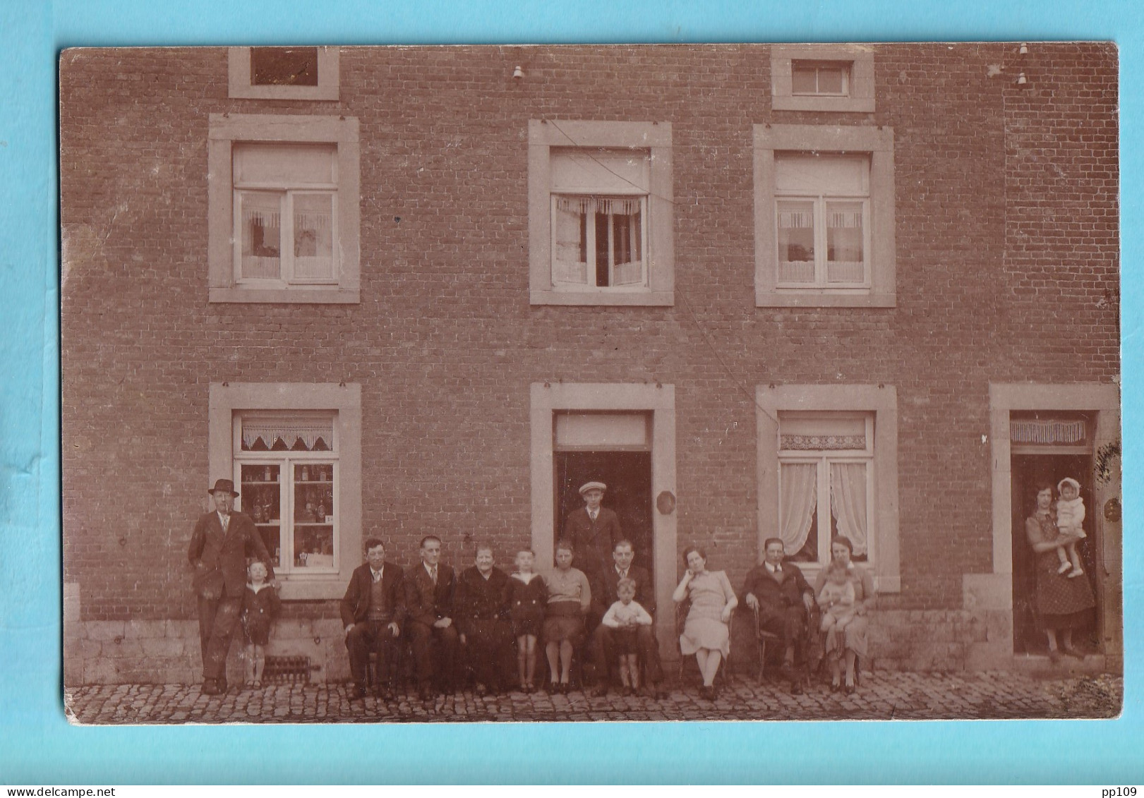 Carte Photo SOHEIT TINLOT Famille Félix Gruslet 20 Avril 1941 - Tinlot