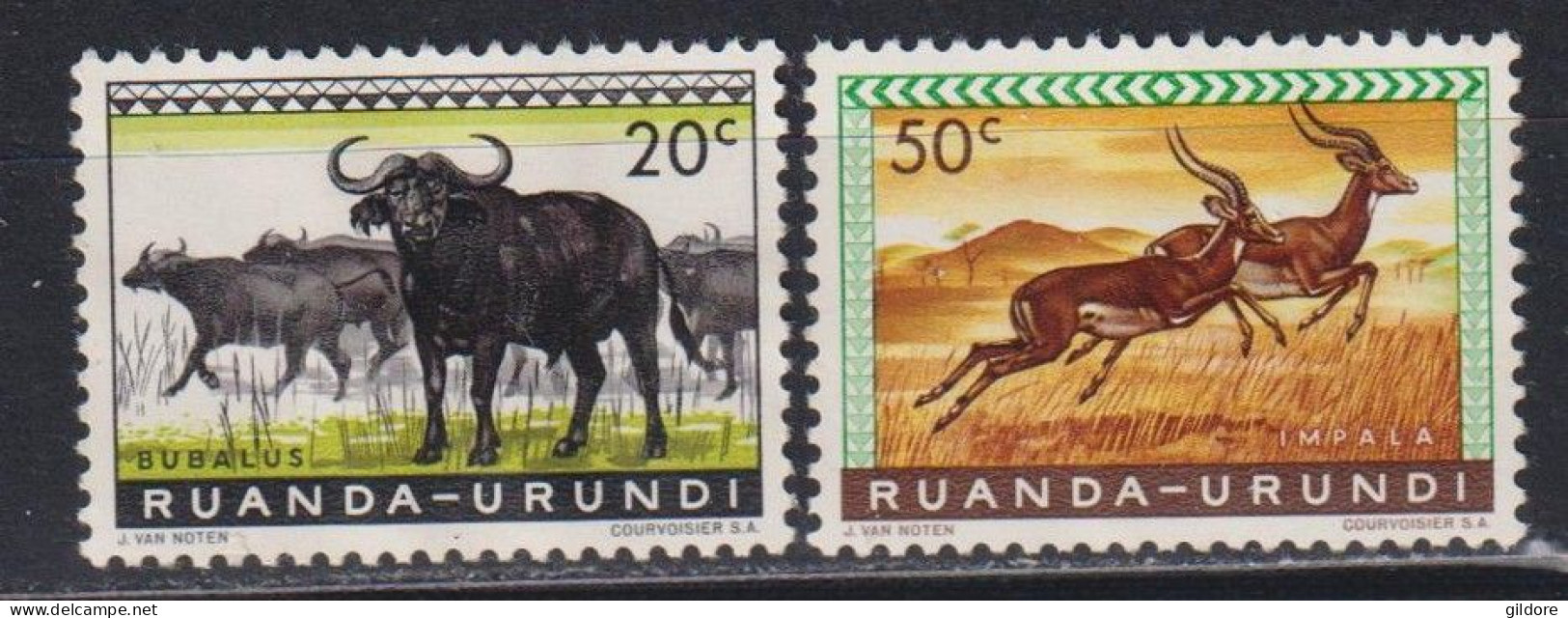 RUANDA URUNDI 1962 - 2 STAMP MNH - Unused Stamps