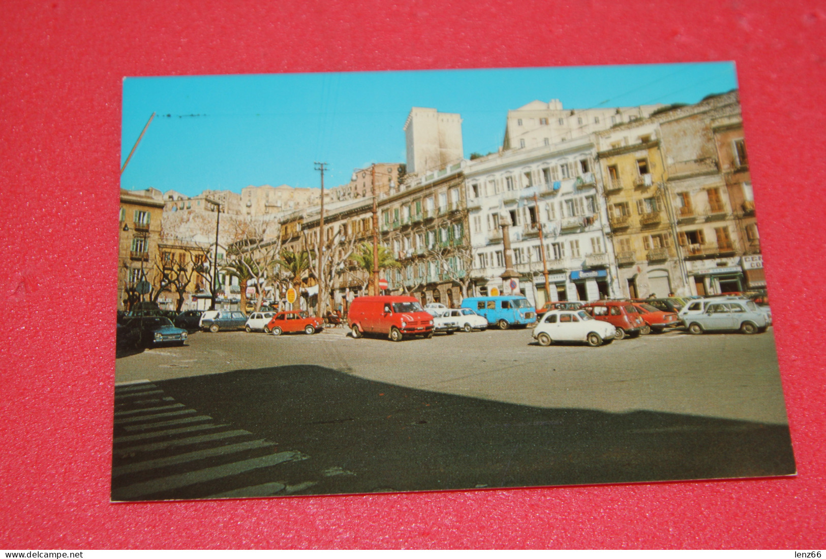 Cagliari Piazza Yenne + Auto Anche Renault 4 E Furgone Ford NV - Andere & Zonder Classificatie