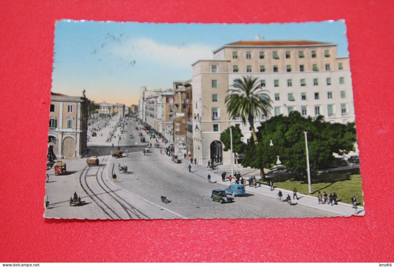 Cagliari Via Roma 1958 + No Francobollo - Autres & Non Classés