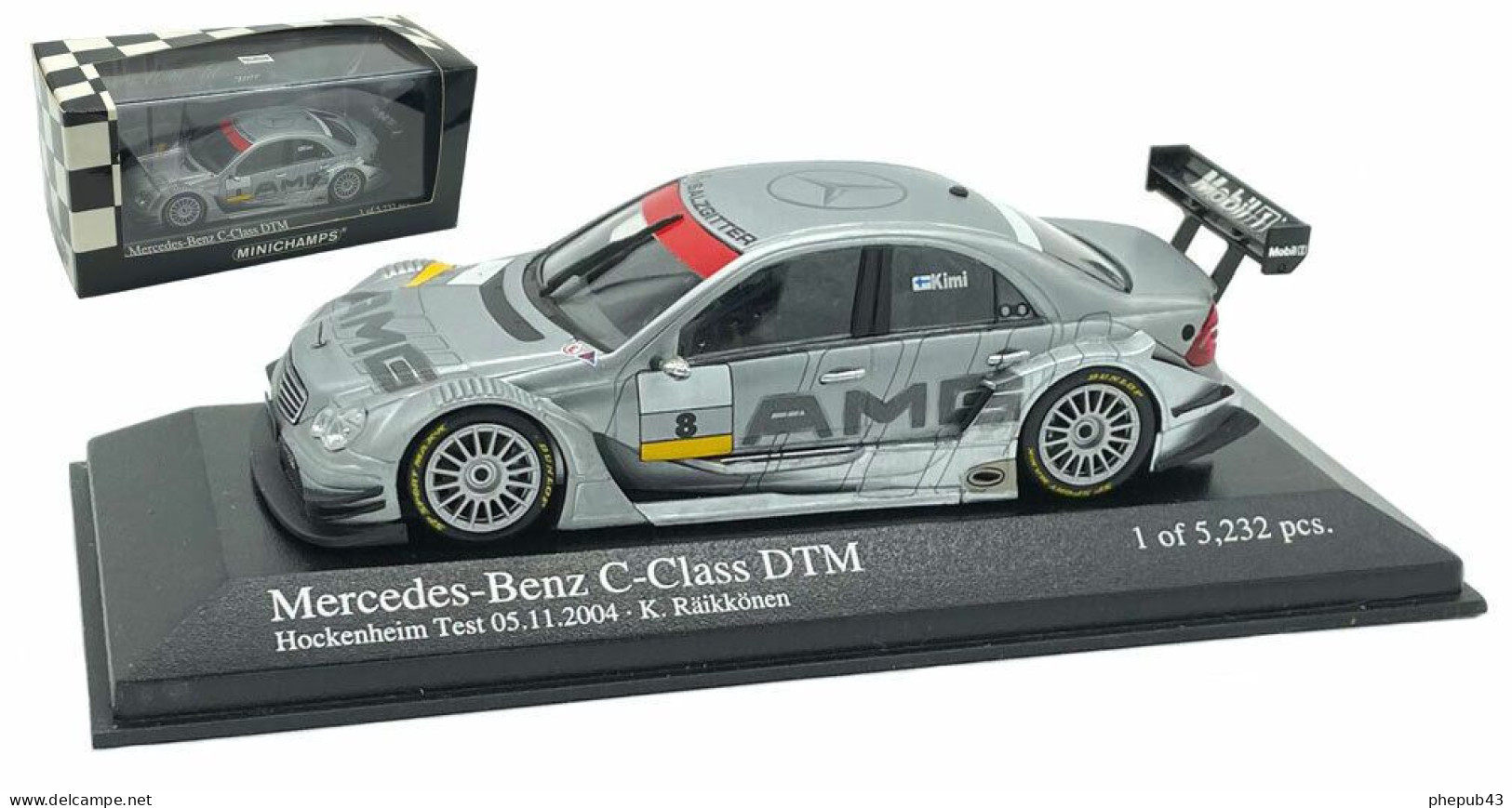 Mercedes-Benz Class C - Kimi Raïkkönen - Test DTM Hockenheim 2004 #8 - Minichamps - Minichamps