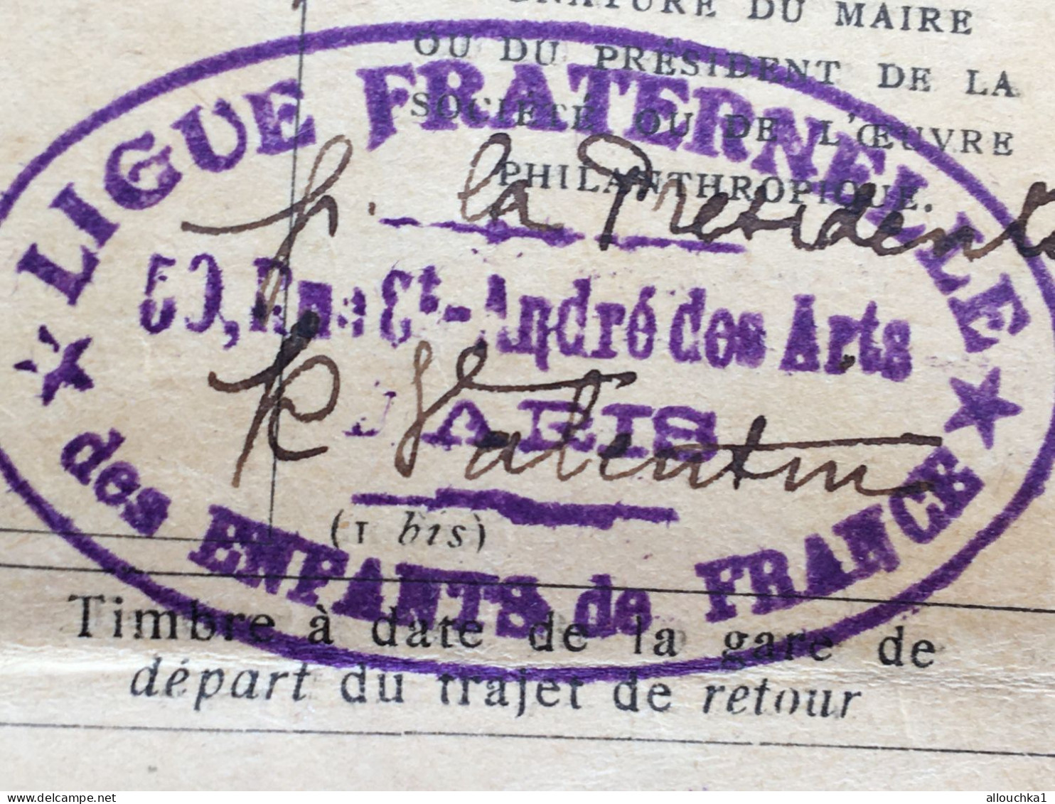 1936-Rare Chemins De Fer Alsace Lorraine-Est Etat Du Midi-Nord P.L.M-Ligue Fraternelle Enfants France-Paris à Ribérac - Chemin De Fer