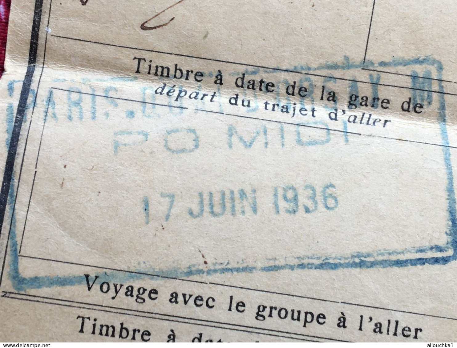1936-Rare Chemins De Fer Alsace Lorraine-Est Etat Du Midi-Nord P.L.M-Ligue Fraternelle Enfants France-Paris à Ribérac - Chemin De Fer