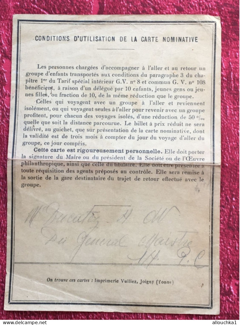 1936-Rare Chemins De Fer Alsace Lorraine-Est Etat Du Midi-Nord P.L.M-Ligue Fraternelle Enfants France-Paris à Ribérac - Chemin De Fer