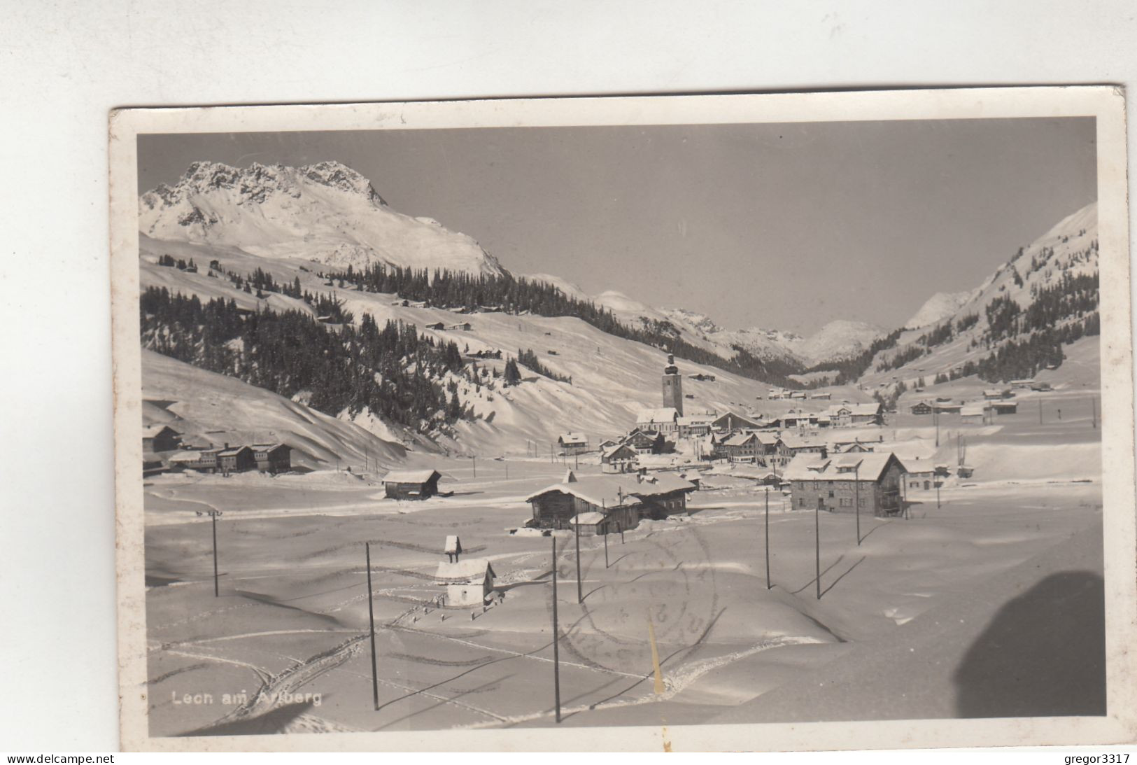 D1422) LECH Am ARLBERG  - Stark Verschneite Ansicht - Häuser Dünn Besiedelt - 1935 - Lech