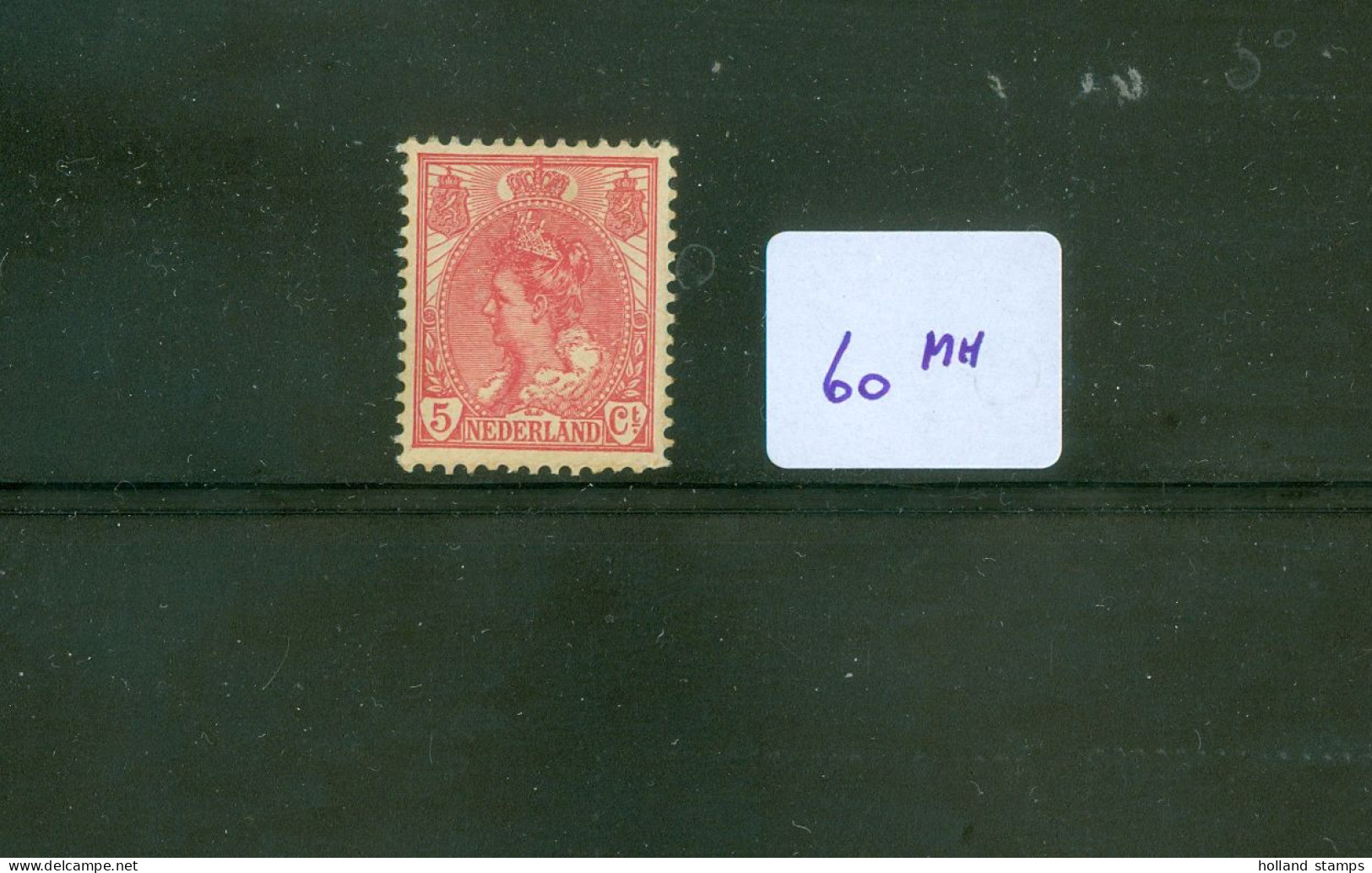 Nederland 1899 NVPH Nr 60 MH Ongestempeld * Koningin Wilhelmina - Ongebruikt