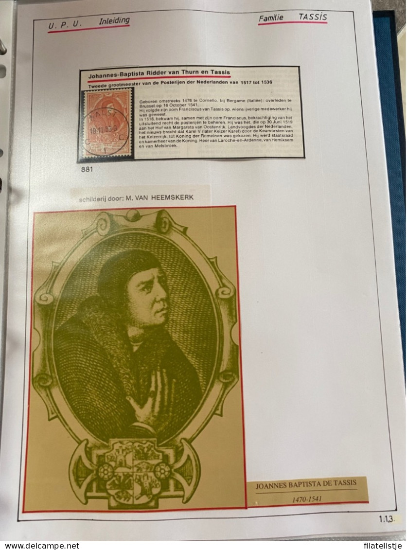 Verzameling Zegels In 5 Davoboeken Over De Geschiedenis Van De UPU - Collections (en Albums)